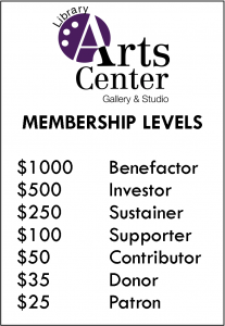 Library Arts Center Membership Levels